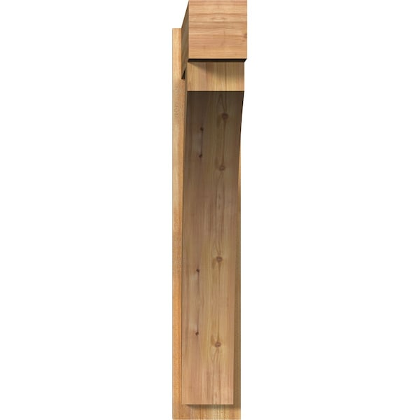 Thorton Block Rough Sawn Outlooker, Western Red Cedar, 8W X 38D X 46H